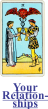 tarot card-two of cups and text your relationship