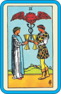 Tarot Card-Two of Cups